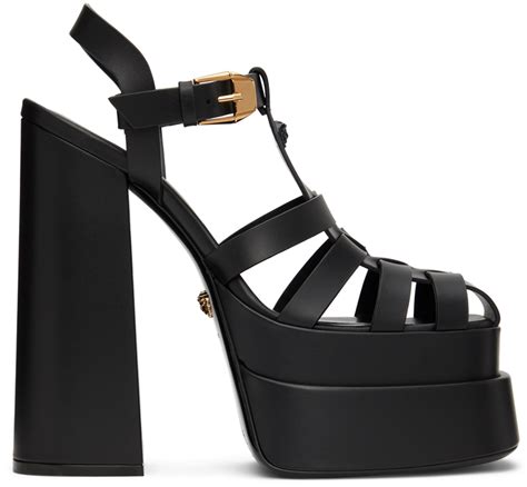 versace la medusa sandals|Versace platform heels medusa.